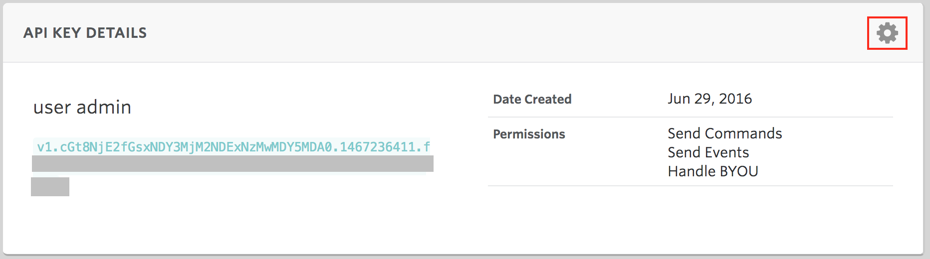 Screenshot - Project API Key Edit