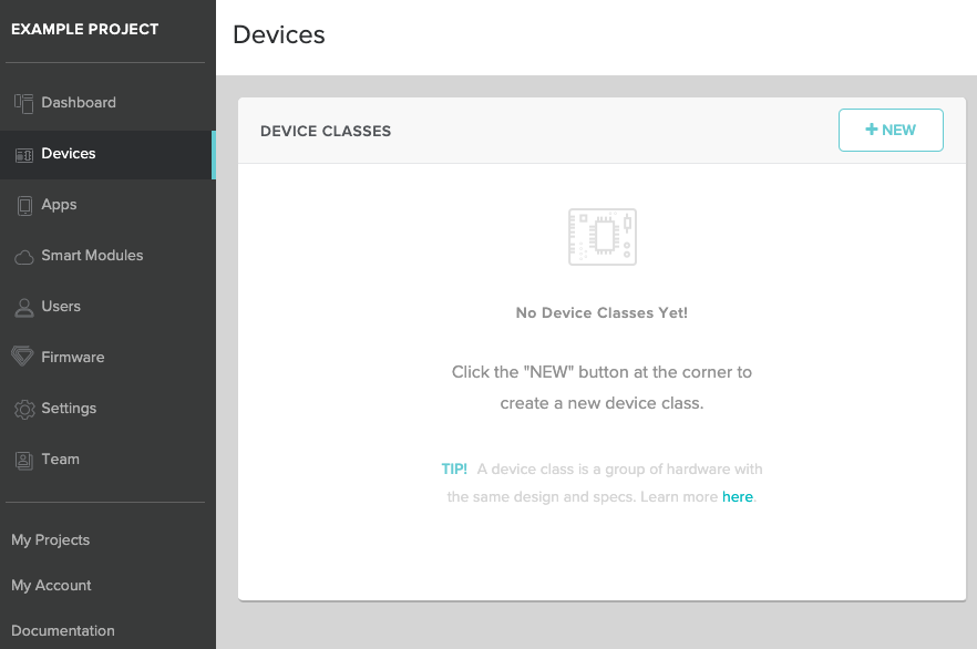 Screenshot - Create New Device Class