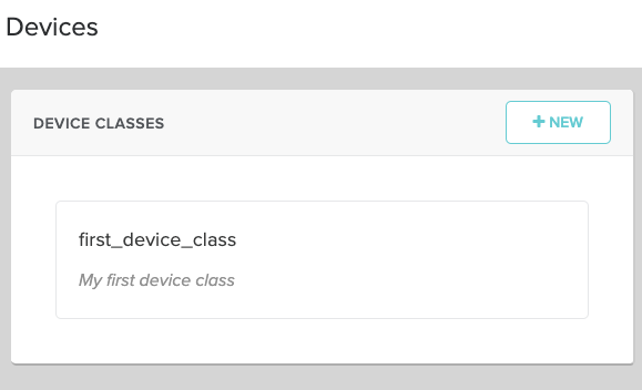 Screenshot - Device Class List