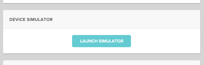 Screenshot - Launch Device Simulator