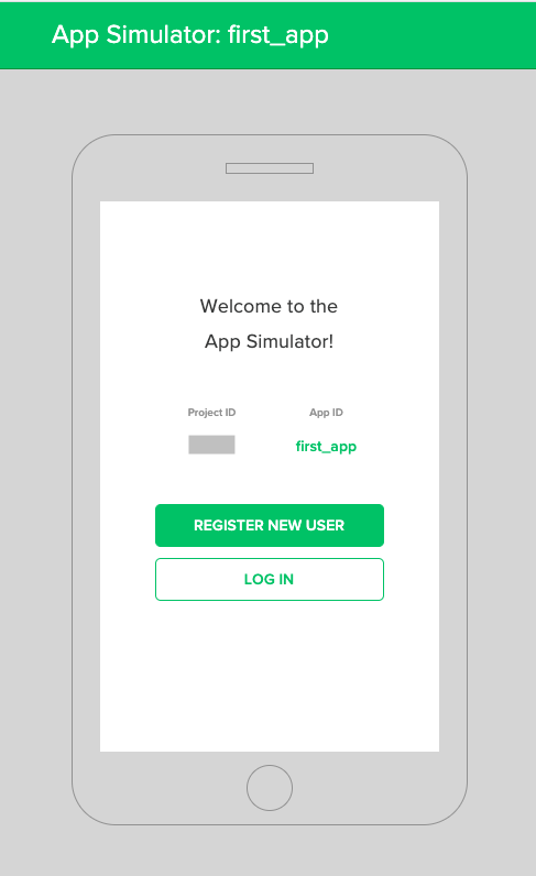 Screenshot - Apps Simulator Register New User Details
