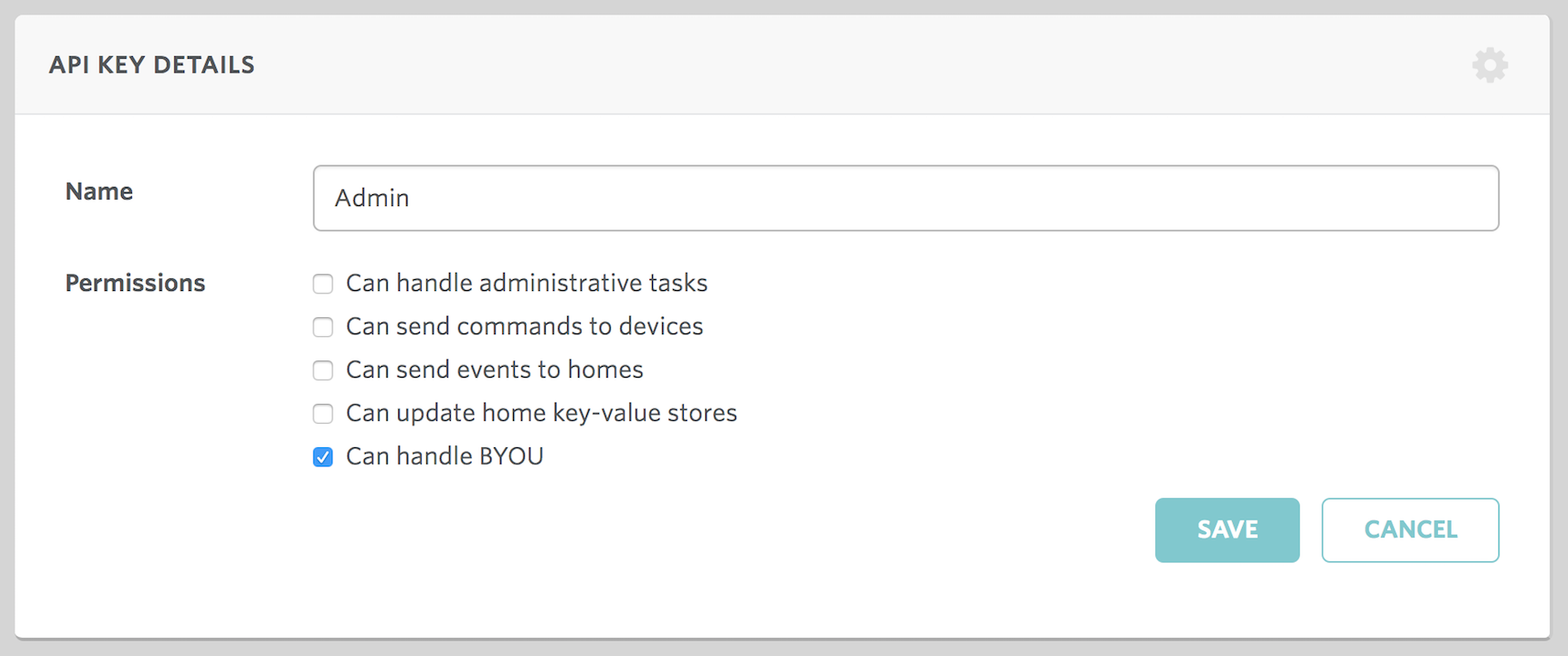 Screenshot - API Key Settings